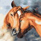Tendreté des chevaux - Peinture par numéro