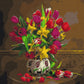 Tulipes et jonquilles - Peinture par numéro