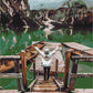 Voyageur sur le lac Braies - Peinture par numéro