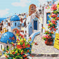 Santorin d'été - Peinture par numéro