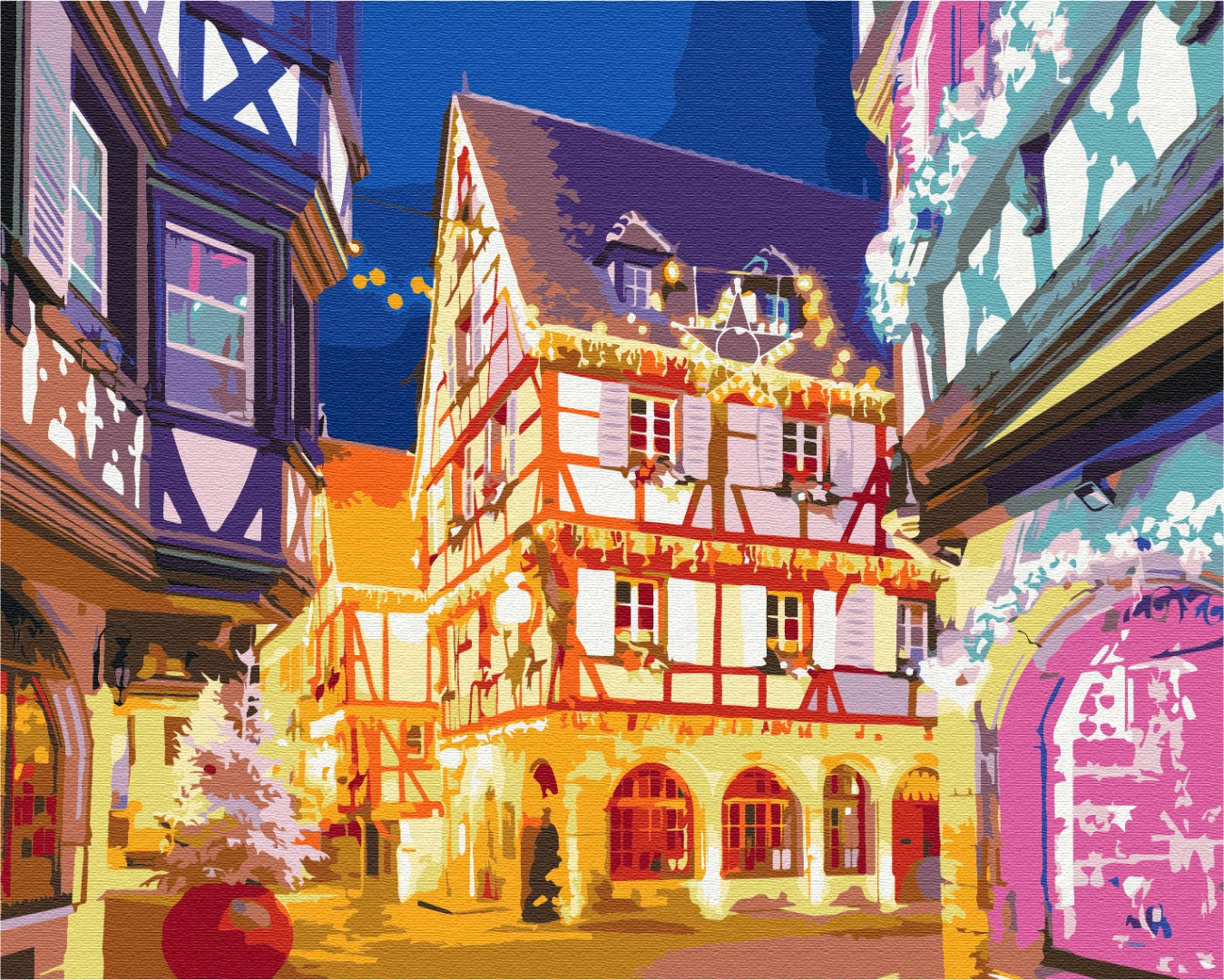 lumières de Noël - Peinture par numéro