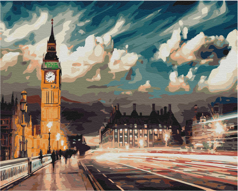 Twilight sur Londres - Peinture par numéro