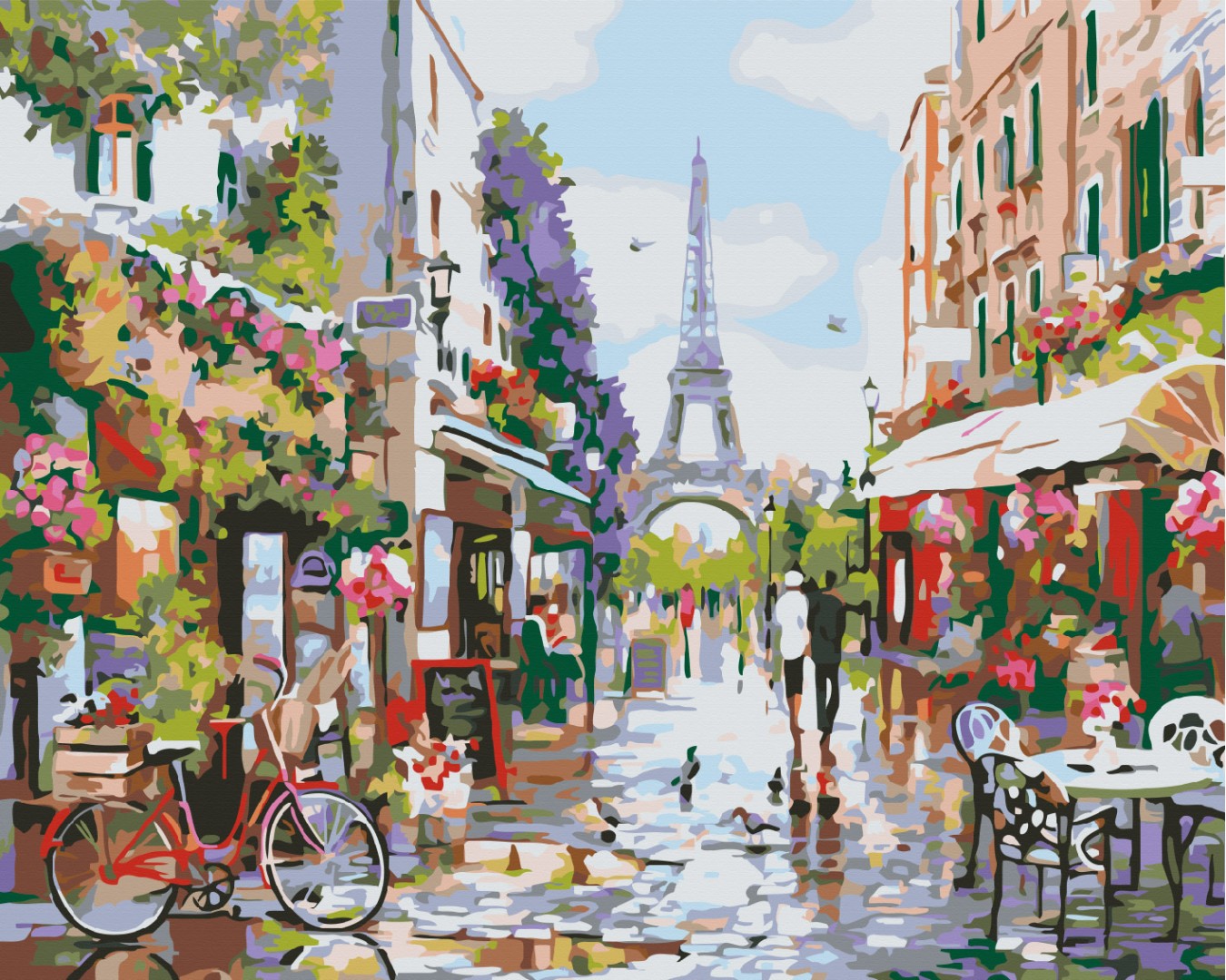Déjeuner à Paris - Peinture par numéro