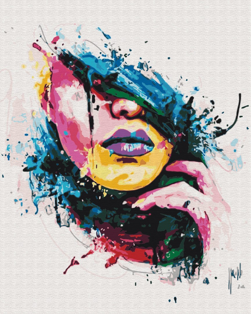 Fille colorée - Peinture par numéro