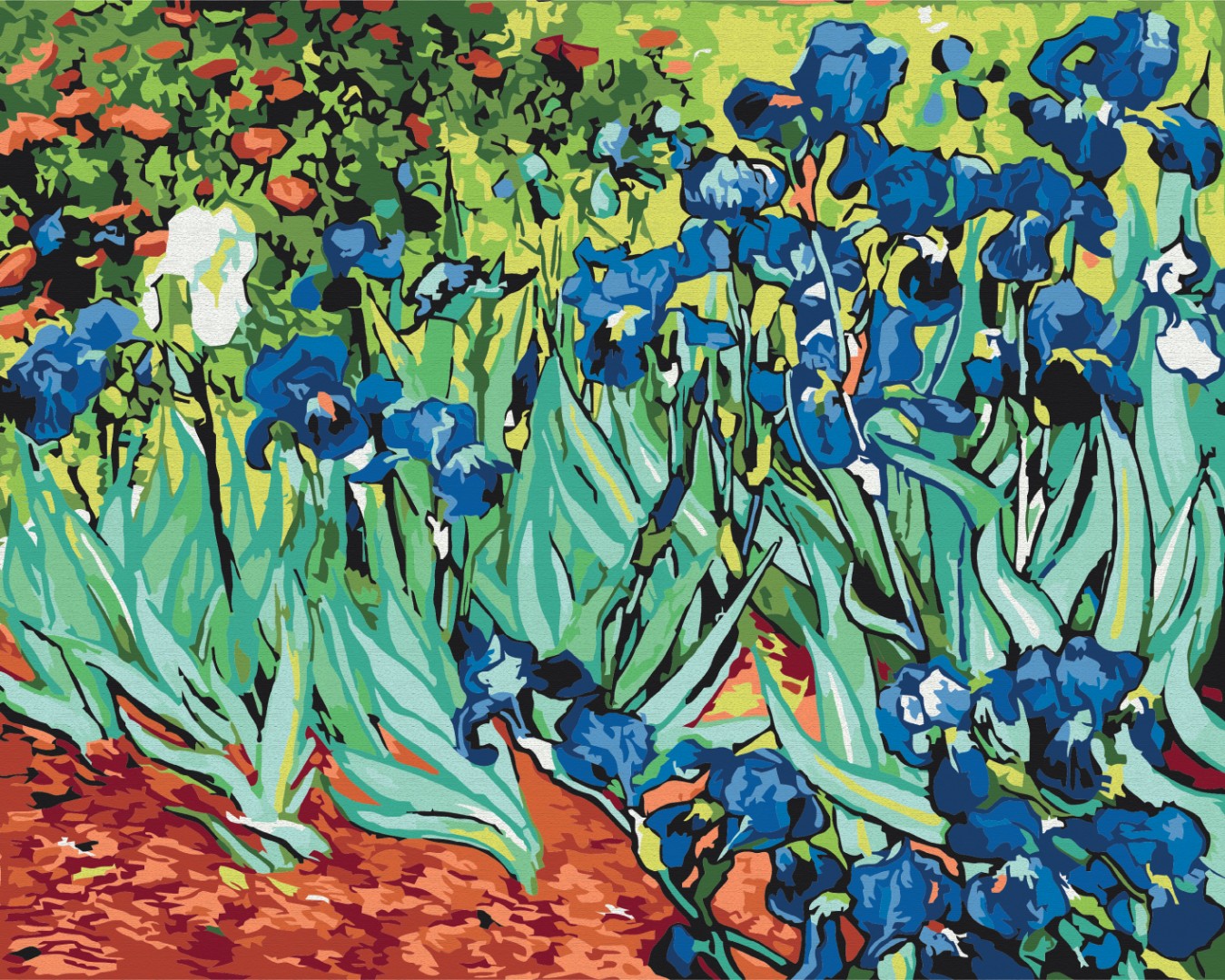 Iris. Van Gogh - Peinture par numéro